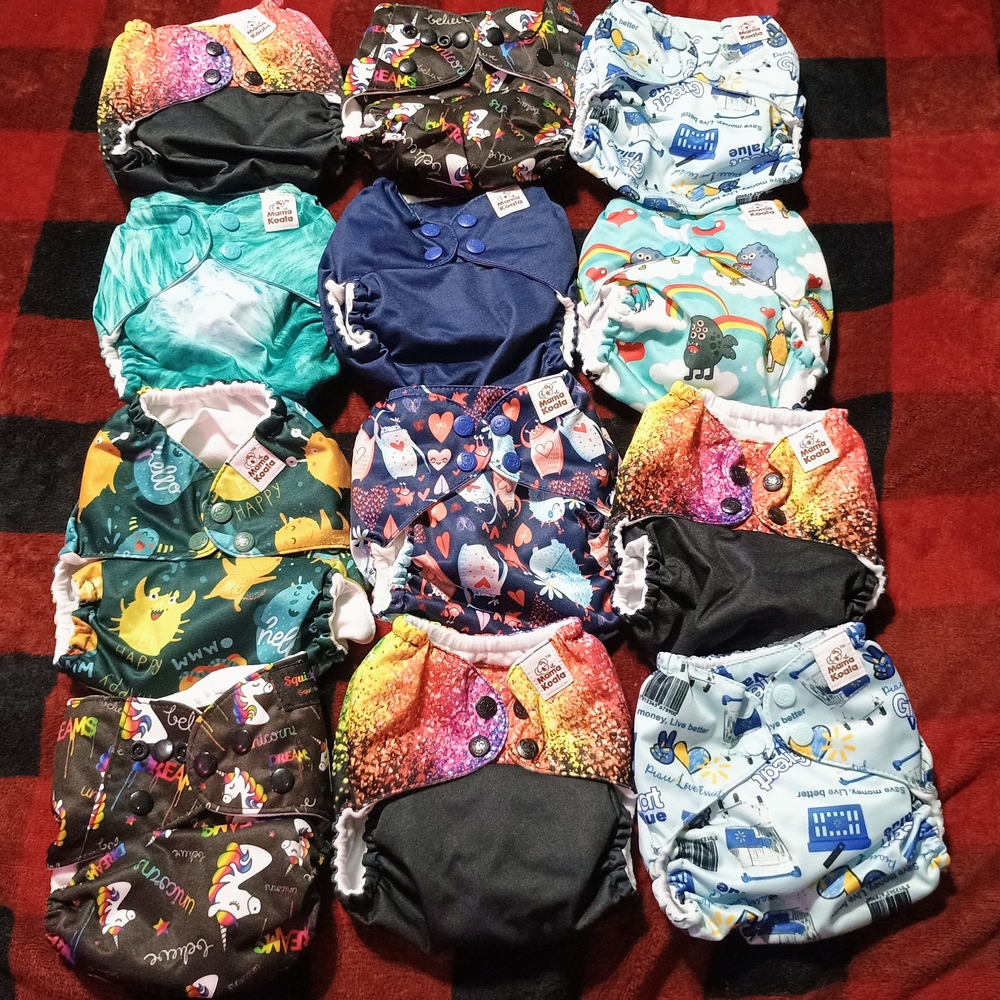 Mystical Creatures Mama Koala Cloth Diapers Monsters Unicorns Rainbow OS Pocket
